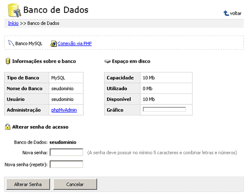 hospedagem de sites